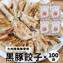 黒豚餃子 100個 セット ぎょうざ ご当地 餃子 九州 黒豚 取り寄せ 福岡 冷凍 お歳暮 御礼 御祝 ギフト プレゼント 点心 点心セット 送料無料 惣菜 ...