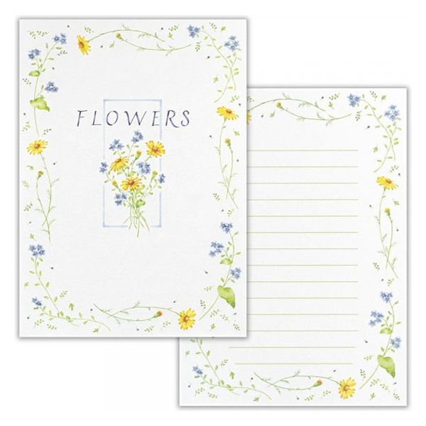 【数量限定特価品】エヌビー社 EA B6便箋 フラワーズ 3030401