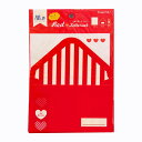 【数量限定特価品】ハピラ 推し色レターセット 【赤】 CLR03BR レッド 推し活 ライブ グッズ 手紙