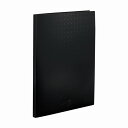 リヒトラブ AQUA DROPs クリヤーブック<ポケット交換タイプ> A4・S型 30穴 黒 N5015-24(3)