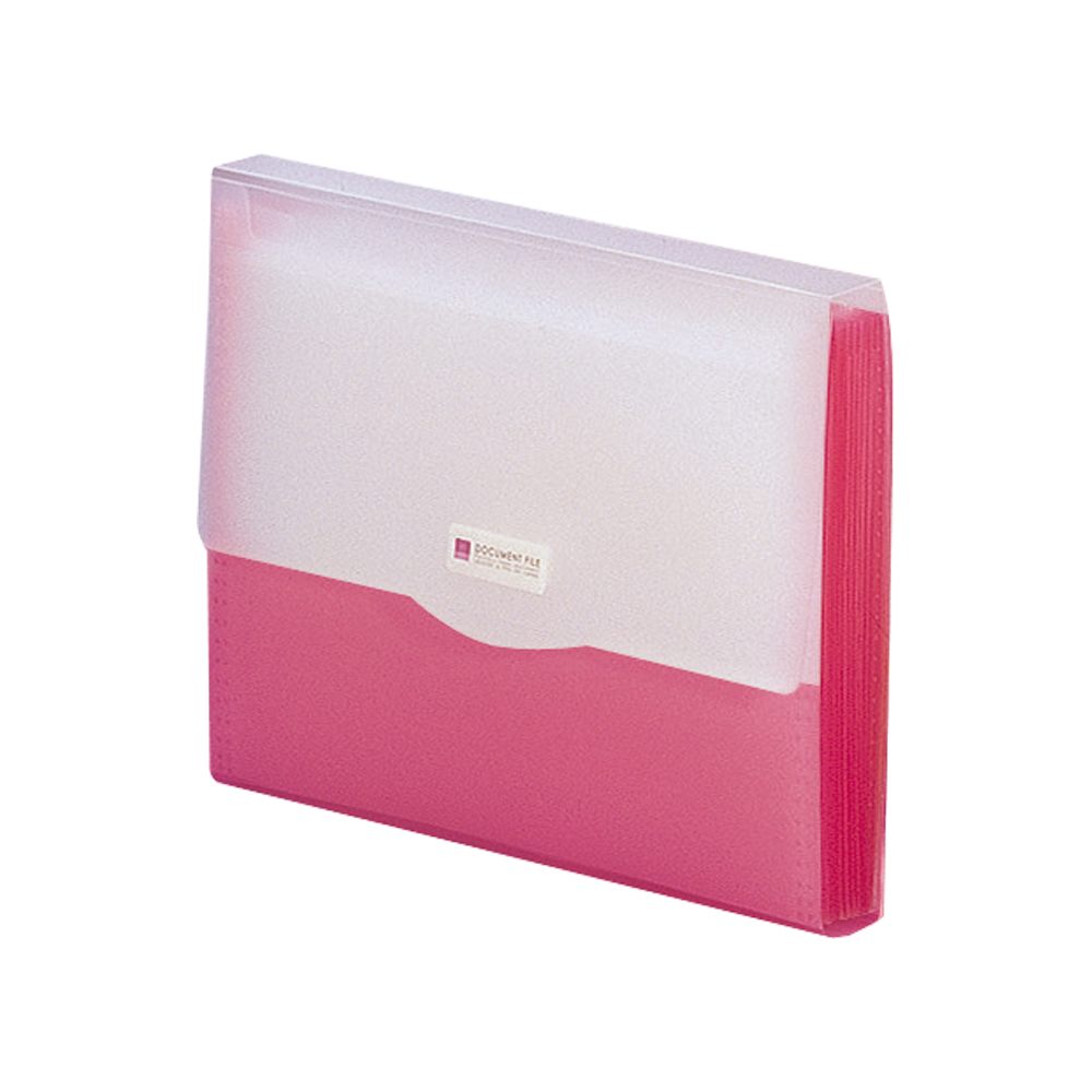 リヒトラブ ドキュメントファイル A4 13ポケット レッド G5610-3