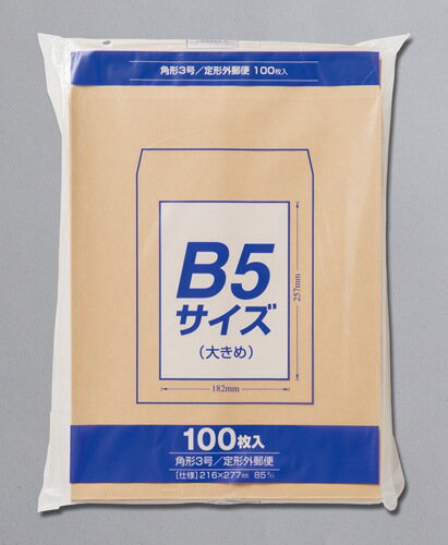 マルアイ Zクラフト封筒 角3 B5大きめサイズ 100枚 85g PK-Z138