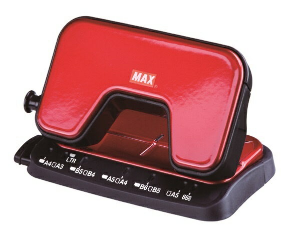 MAX 軽あけ2穴パンチ スクーバ15 レッド DP90125 DP-15T/R マックス 穴あけパンチ