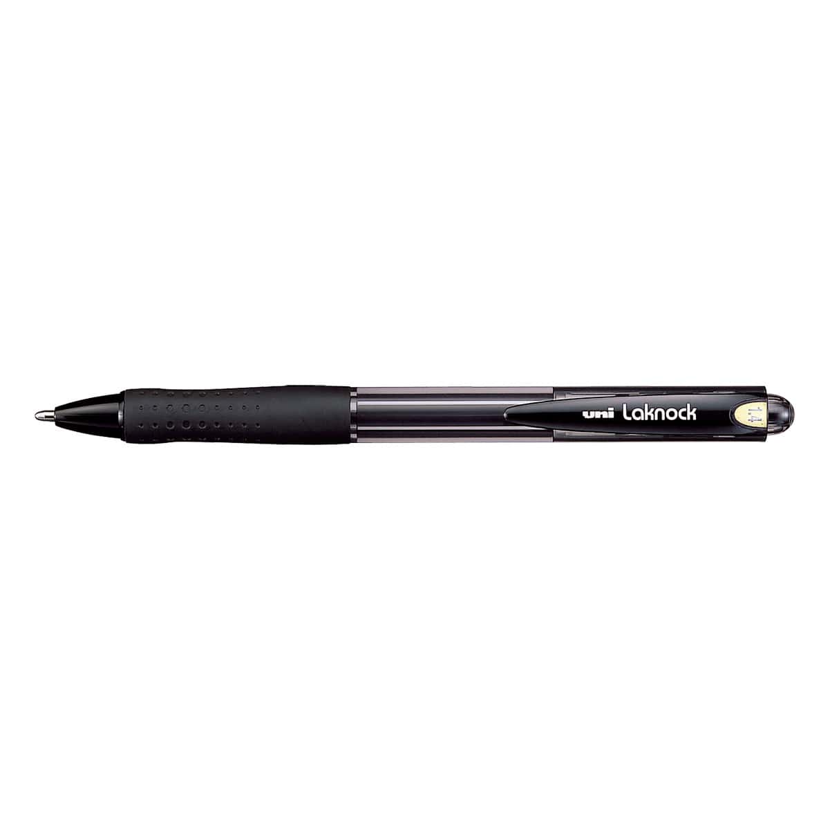 三菱鉛筆 油性ボールペン 楽ノック 1.4 黒 SN10014.24 三菱鉛筆