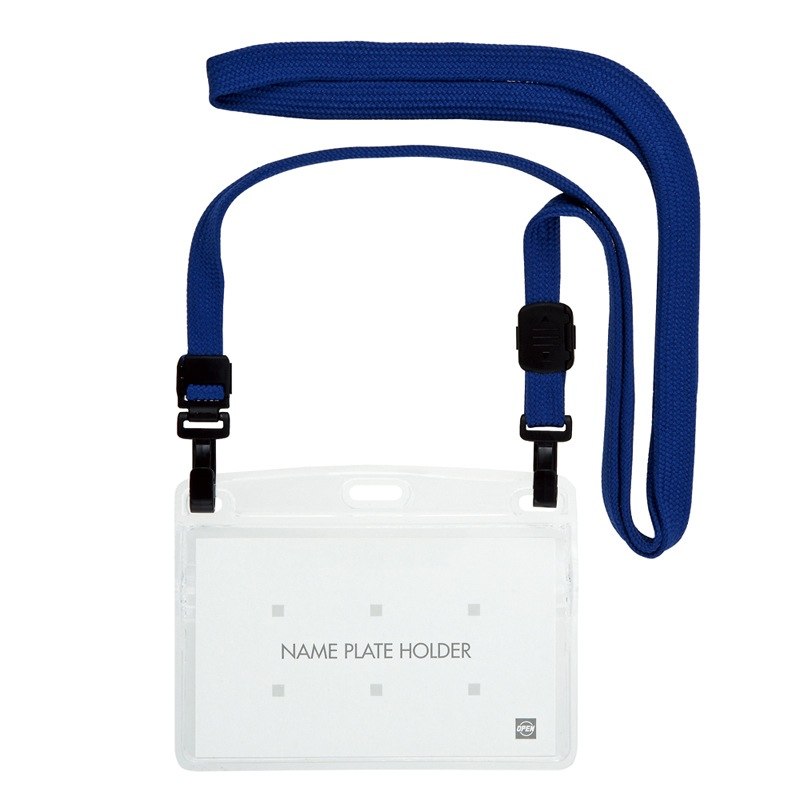 オープン工業 吊り下げ名札 ダブルフック 10枚 青 NL-1-BU