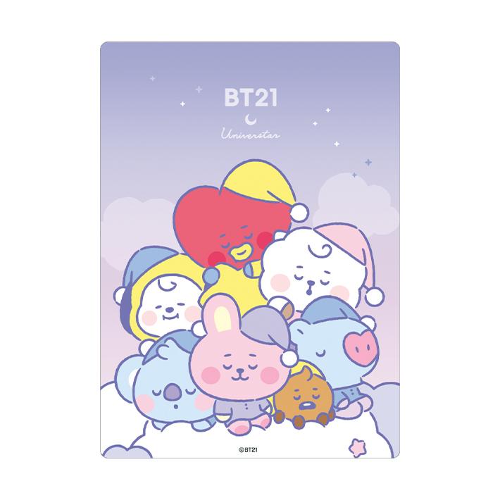 【数量限定特価品】カミオジャパン BT21 下敷き オヤスミ柄 105558 文房具 可愛い ファンシー ギフト プレゼント