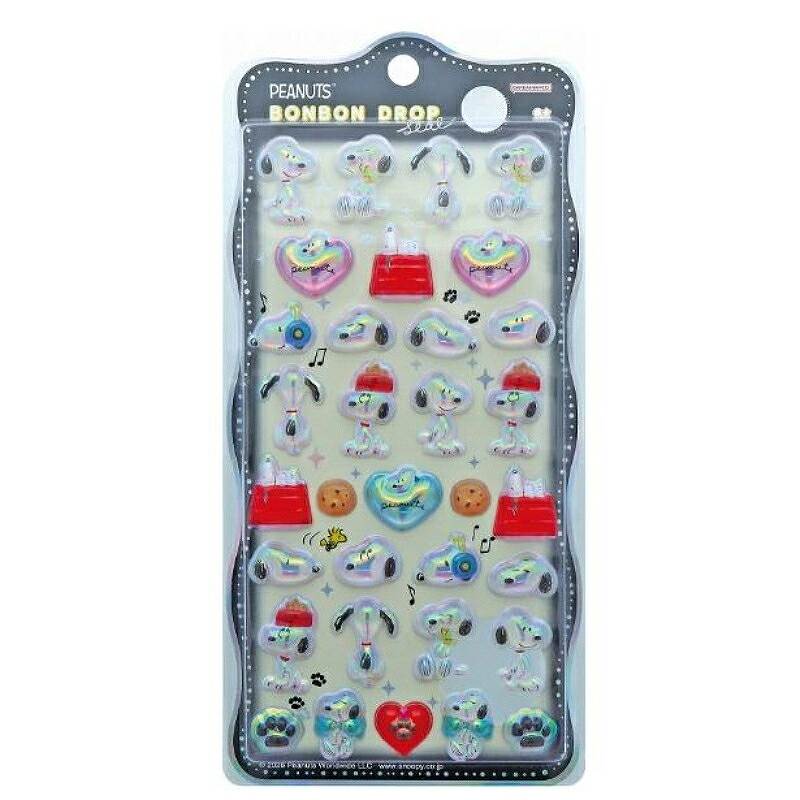 サンスター文具 ボンボンドロップシール churukira スヌーピー たくさん S8815518 正規品 ちゅるきら チュルキラ