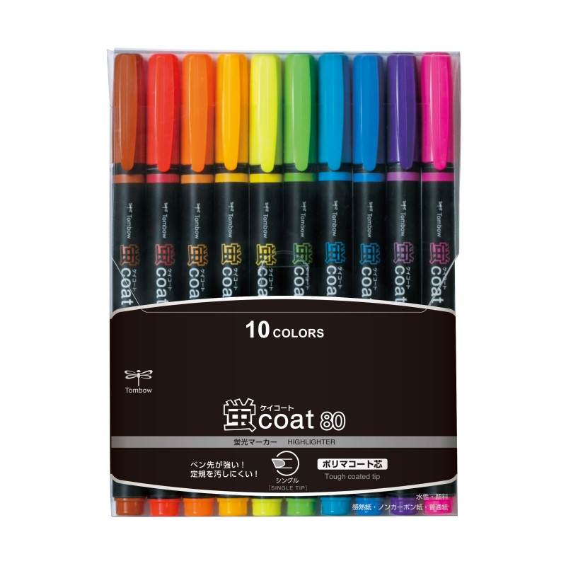トンボ鉛筆 蛍光マーカー蛍COAT80 10C WASC10C
