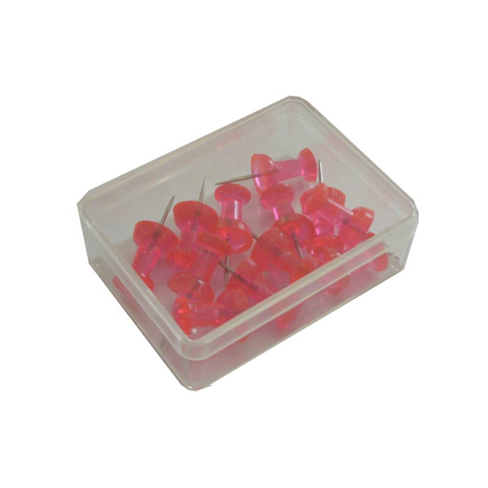 ベロス ダルマ画鋲 色透明 12本 ピンク V50024 JDCC108PK