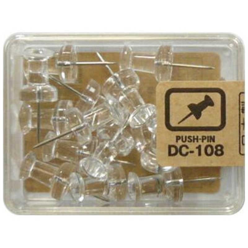 ベロス ダルマ画鋲 透明 15本 DC-108