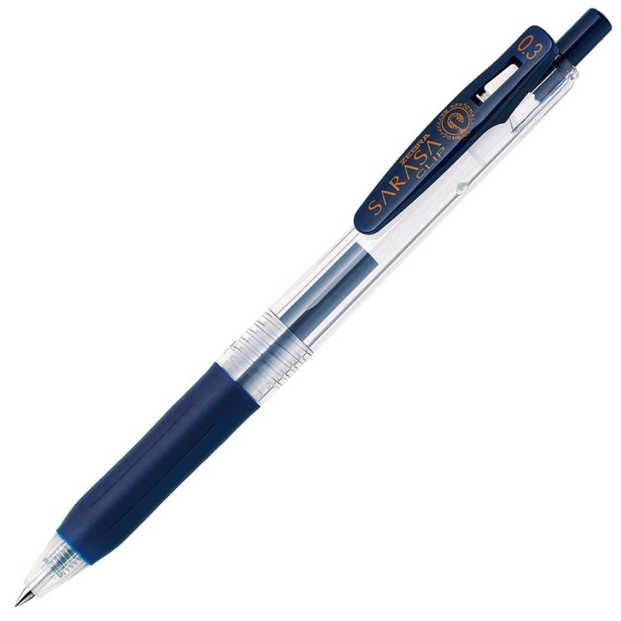 ゼブラ サラサクリップ0．3ブルーブラック 1本入 P-JJH15-FB ジェルボールペン さらさら書き味 色数豊富
