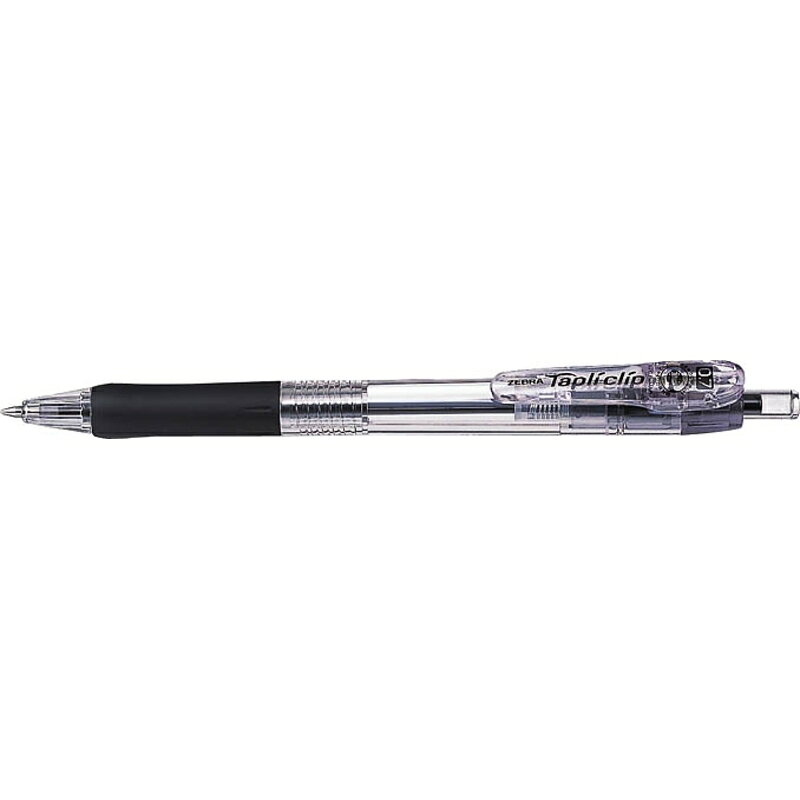 ゼブラ 油性ボールペン タプリクリップ 0.7mm 黒 BN5-BK