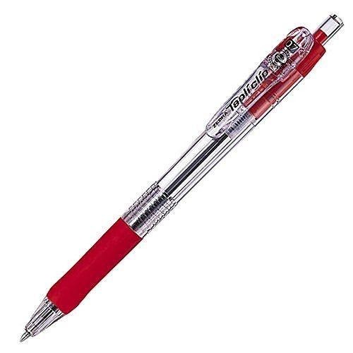 ゼブラ タプリクリップボールペン 0．7 赤 1本入 P-BN5-R 油性 ボールペン インクたっぷり
