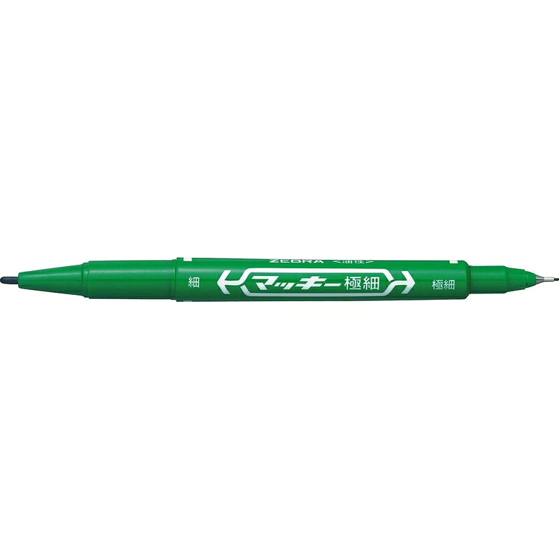 Rakuten - ゼブラ 油性ペン マッキー極細 グリーン MO-120-MC-G