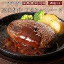 【ギフト】肉汁たっぷり 黒毛和牛 大きな ハンバーグ 200g×4個 藤彩牛 弁当 おかず 冷凍 和牛ハンバーグ