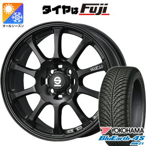 【送料無料】195/65R1515インチOZSPARCOドリフト6.5J6.50-15YOKOHAMAヨコハマブルーアース4SAW21オールシーズンオールシーズンタイヤホイール4本セット
