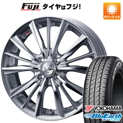 【新品 軽自動車】ハスラー デリカミニ(4WD) 夏タイヤ ホイール4本セット 165/60R15 ヨコハマ ブルーアース AE-01 WEDS ウェッズ レオニス VX 15インチ(送料無料) サマータイヤ