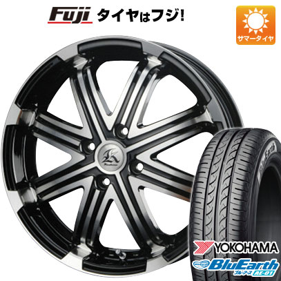 【新品 軽自動車】エブリイワゴン 夏タイヤ ホイール4本セット 165/50R15 ヨコハマ ブルーアース AE-01 テクノピア カシーナ V-1 15インチ(送料無料)