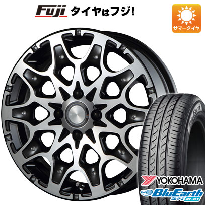 【新品 軽自動車】N-BOX タント スペーシア 夏タイヤ ホイール4本セット 165/55R15 ヨコハマ ブルーアース AE-01 エムズスピード J694 15インチ(送料無料) サマータイヤ