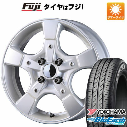 【新品 軽自動車】エブリイワゴン 夏タイヤ ホイール4本セット 165/50R15 ヨコハマ ブルーアース AE-01 クリムソン グーフィー スプリッター 15インチ(送料無料)