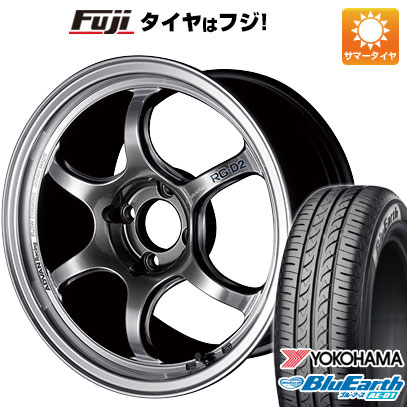 【新品 軽自動車】N-BOX タント スペーシア 夏タイヤ ホイール4本セット 165/55R15 ヨコハマ ブルーアース AE-01 ヨコハマ アドバンレーシング RG-DII 15インチ(送料無料) サマータイヤ