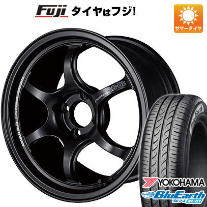 【新品 軽自動車】エブリイワゴン 夏タイヤ ホイール4本セット 165/50R15 ヨコハマ ブルーアース AE-01 ヨコハマ アドバンレーシング RG-DII 15インチ(送料無料)