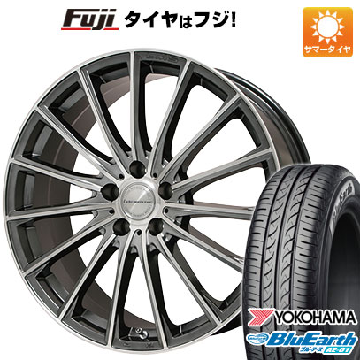 【新品 軽自動車】N-BOX タント スペーシア 夏タイヤ ホイール4本セット 165/55R15 ヨコハマ ブルーアース AE-01 レアマイスター LM-S FS15 (ガンメタポリッシュ) 15インチ(送料無料)