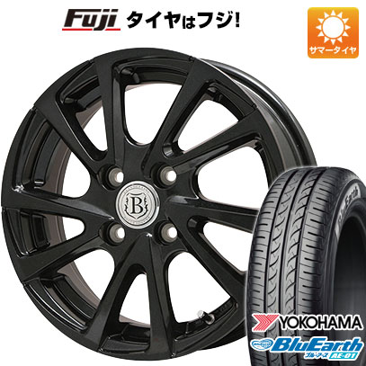 【新品 軽自動車】エブリイワゴン 夏タイヤ ホイール4本セット 155/70R13 ヨコハマ ブルーアース AE-01 ブランドル E04B 13インチ(送料無料)