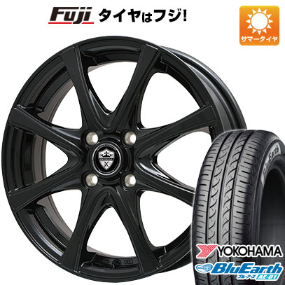 【新品国産4穴100車】 夏タイヤ ホイール4本セット 185/55R15 ヨコハマ ブルーアース AE-01 ブランドル KF25B 15インチ(送料無料)