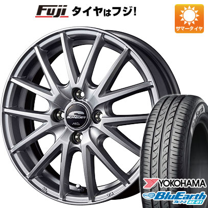 【新品 軽自動車】 夏タイヤ ホイール4本セット 165/70R13 ヨコハマ ブルーアース AE-01 MID シュナイダー SQ27 13インチ(送料無料)