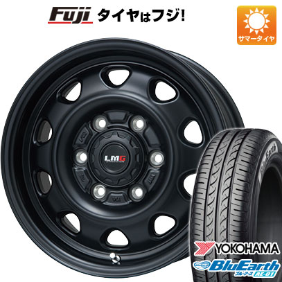 【新品 軽自動車】ハスラー デリカミニ(4WD) 夏タイヤ ホイール4本セット 165/60R15 ヨコハマ ブルーアース AE-01 レアマイスター LMG OFF-STYLE(マットブラック) 15インチ(送料無料) サマータイヤ