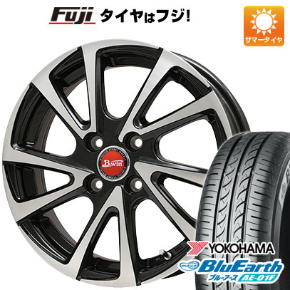 【新品国産4穴100車】 夏タイヤ ホイール4本セット 185/65R14 ヨコハマ ブルーアース AE-01F ビッグウエイ B-WIN ヴェノーザ10 14インチ(送料無料)