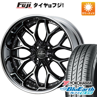 【送料無料】 185/55R16 16インチ WEDS クレンツェ エヴィータ クラインフォルム 6.5J 6.50-16 YOKOHAMA ブルーアース AE-01F サマータイヤ ホイール4本セット