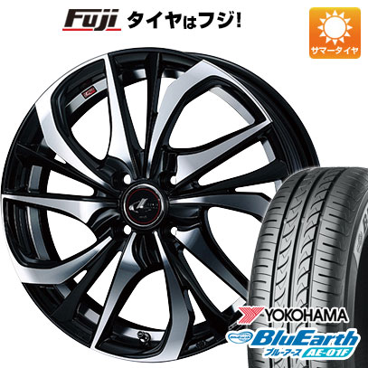 【新品国産4穴100車】 夏タイヤ ホイール4本セット 185/55R16 ヨコハマ ブルーアース AE-01F WEDS ウェッズ レオニス TE 16インチ(送料無料) サマータイヤ