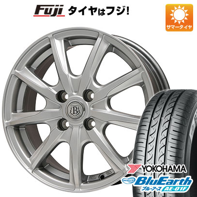 【新品国産4穴100車】 夏タイヤ ホイール4本セット 185/65R14 ヨコハマ ブルーアース AE-01F ブランドル E05 14インチ(送料無料)