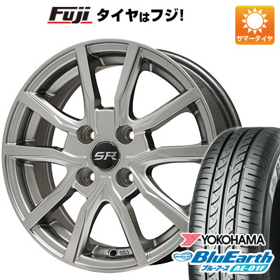 【新品国産4穴100車】 夏タイヤ ホイール4本セット 185/65R14 ヨコハマ ブルーアース AE-01F ブランドル N52 14インチ(送料無料)