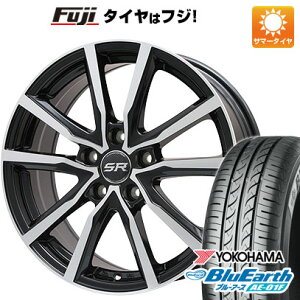 【新品国産5穴114.3車】 夏タイヤ ホイール4本セット 205/60R16 ヨコハマ ブルーアース AE-01F ブランドル N52BP 16インチ(送料無料)