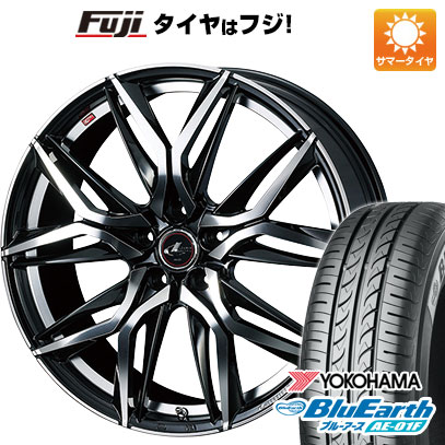 【新品国産5穴100車】 夏タイヤ ホイール4本セット 195/65R15 ヨコハマ ブルーアース AE-01F ウェッズ レオニス LM 15インチ(送料無料)