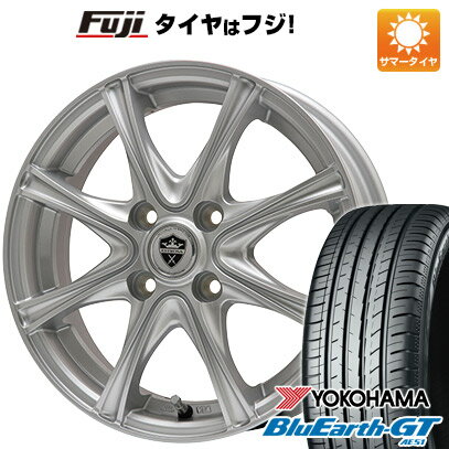 【新品国産4穴100車】 夏タイヤ ホイール4本セット 185/55R15 ヨコハマ ブルーアース GT AE51 ブランドル ER16 15インチ(送料無料)