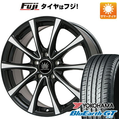 【新品国産車用5穴114.3】 夏タイヤ ホイール4本セット 215/60R16 ヨコハマ ブルーアース GT AE51 プレミックス アマルフィV Jr 16インチ(送料無料)