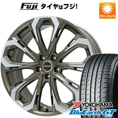  夏タイヤ ホイール4本セット 215/45R18 ヨコハマ ブルーアース GT AE51 ビッグウエイ レイシーン プラバ5X(ブロンズポリッシュ) 18インチ(送料無料)