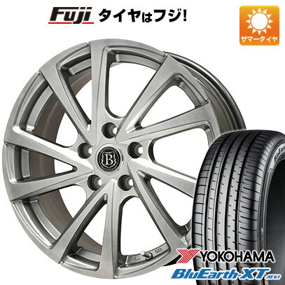 【新品国産5穴114.3車】 夏タイヤ ホイール4本セット 215/55R17 ヨコハマ ブルーアース XT AE61 ブランドル E04 17インチ(送料無料)