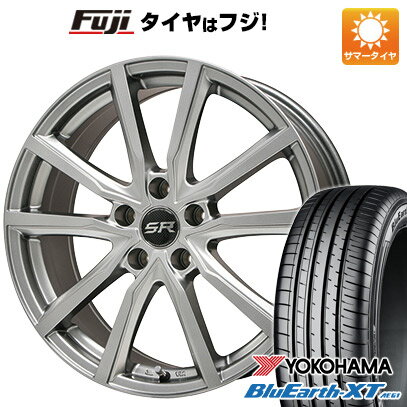 【新品国産5穴114.3車】 夏タイヤ ホイール4本セット 225/50R18 ヨコハマ ブルーアース XT AE61 ブランドル N52 18インチ(送料無料) サマータイヤ