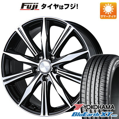 【新品国産5穴114.3車】 夏タイヤ ホイール4本セット 225/50R18 ヨコハマ ブルーアース XT AE61 ブリヂストン バルミナ K10 18インチ(送料無料) サマータイヤ