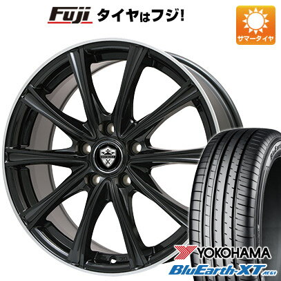 【新品国産5穴100車】 夏タイヤ ホイール4本セット 225/55R18 ヨコハマ ブルーアース XT AE61 ブランドル ER16B 18インチ(送料無料)