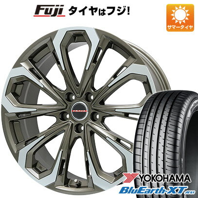  夏タイヤ ホイール4本セット 215/55R17 ヨコハマ ブルーアース XT AE61 ビッグウエイ レイシーン プラバ5X(ブロンズポリッシュ) 17インチ(送料無料)