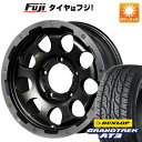 【新品】ジムニーシエラ 夏タイヤ ホイール4本セット 195/80R15 ダンロップ グラントレック AT3 レアマイスター LMG CS-9 ブラック/ブラッククリアリム 15インチ(送料無料)