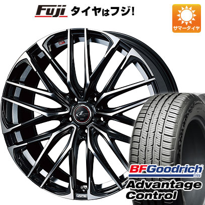 【新品国産5穴114.3車】 夏タイヤ ホイール4本セット 235/55R19 BFグッドリッチ(フジ専売) アドバンテージ コントロール ウェッズ レオニス SK 19インチ(送料無料)