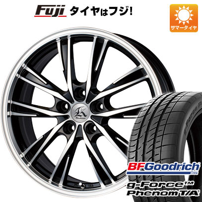 【新品国産5穴114.3車】 夏タイヤ ホイール4本セット 225/45R18 BFグッドリッチ(フジ専売) g-FORCE フェノム T/A テクノピア カシーナ XV-5 18インチ(送料無料)