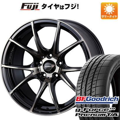 【新品国産5穴114.3車】 夏タイヤ ホイール4本セット 215/45R18 BFグッドリッチ(フジ専売) g-FORCE フェノム T/A ウェッズ ウェッズスポーツ SA-10R 18インチ(送料無料)